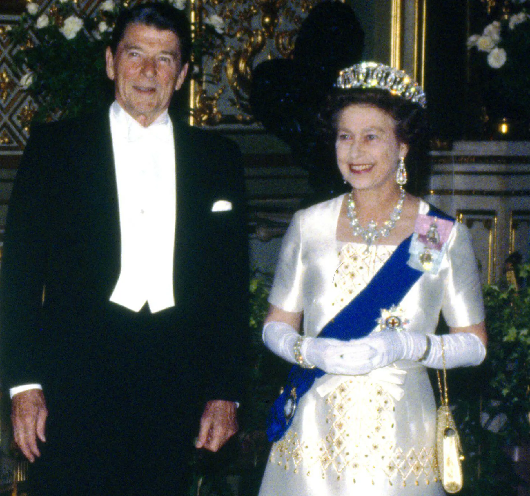 Queen Elizabeth II with Ronald Reagan at Windsor Castle